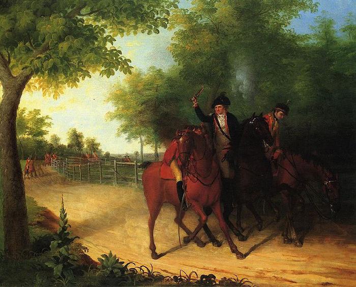 James Peale The Ambush of Captain Allan McIane oil painting image